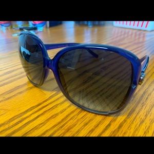 Gucci 60MM Oversized Sunglasses Blue Grey